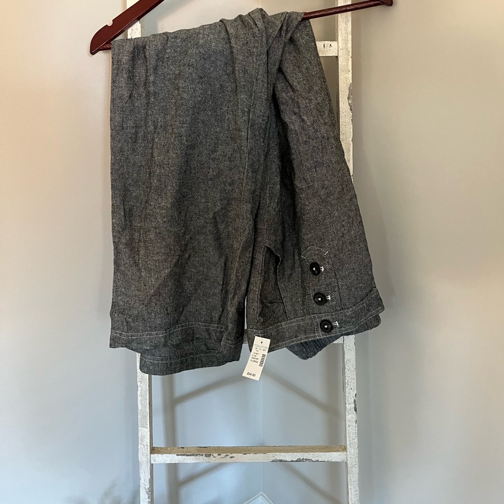 Sailor dark gray dress pants with wide legs